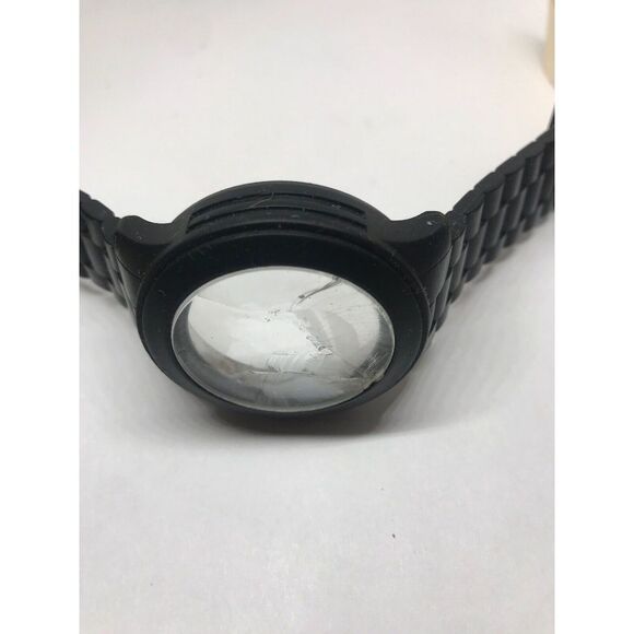 Authentic Michael Kors Rubber Watch Band 20mm Bracelet Case Used Parts T412 - Picture 3 of 4